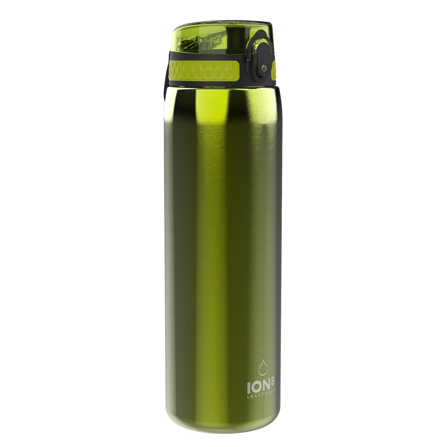 Water Bottles Ion8 Leak Proof 1 Litre Sports Water Bottle, Stainless Steel, Green, 1200ml 1 Water Bottles Ion8 Leak Proof 1 Litre Sports Water Bottle, Stainless Steel, Green, 1200ml