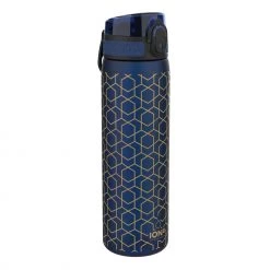 Ion8 Leak Proof Slim Water Bottle, BPA Free, Geometric, 600ml