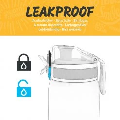 Ion8 Leak Proof Slim Water Bottle, BPA Free, Geometric, 600ml 9 Ion8 Leak Proof Slim Water Bottle, BPA Free, Geometric, 600ml