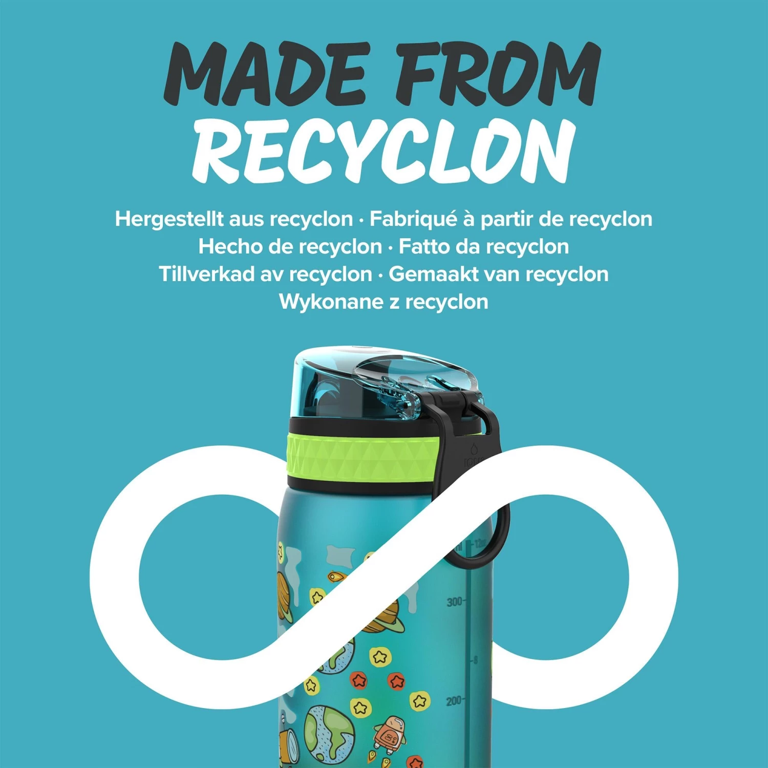 Ion8 Leak Proof Kids' Water Bottle, BPA Free, Space, 400ml Water Bottles 5 Ion8 Leak Proof Kids' Water Bottle, BPA Free, Space, 400ml Water Bottles