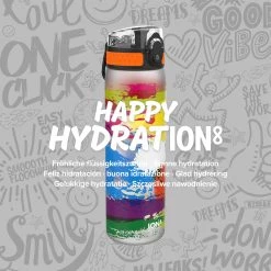 Water Bottles Ion8 Leak Proof Slim Water Bottle, BPA Free, Paint Splat, 600ml 13 Water Bottles Ion8 Leak Proof Slim Water Bottle, BPA Free, Paint Splat, 600ml