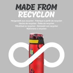 Ion8 Leak Proof Slim Water Bottle, BPA Free, Shapes, 600ml Water Bottles