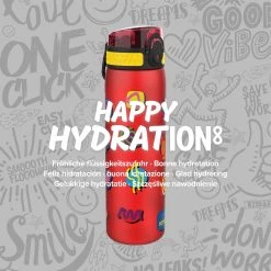 Ion8 Leak Proof Slim Water Bottle, BPA Free, Shapes, 600ml Water Bottles