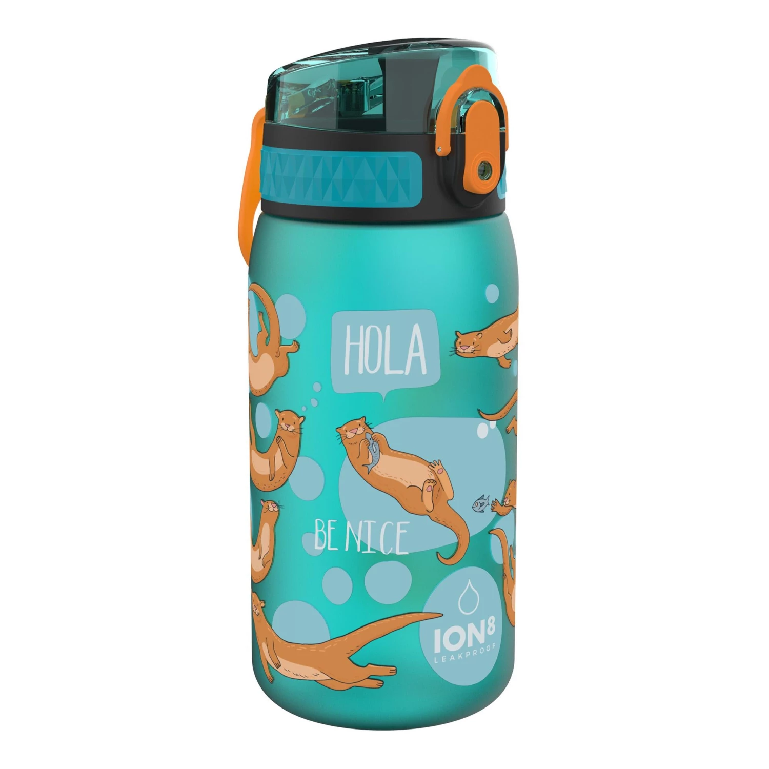 Ion8 Leak Proof Kids' Water Bottle, BPA Free, Otters, 400ml 1 Ion8 Leak Proof Kids' Water Bottle, BPA Free, Otters, 400ml