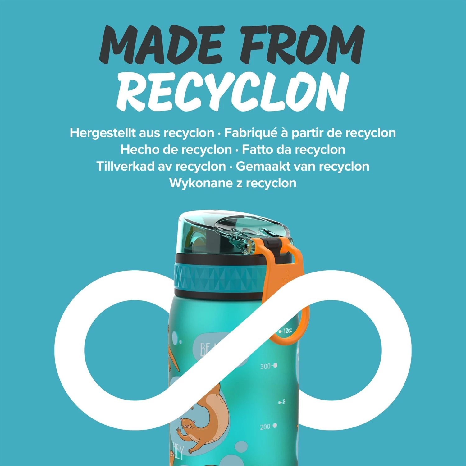 Ion8 Leak Proof Kids' Water Bottle, BPA Free, Otters, 400ml 5 Ion8 Leak Proof Kids' Water Bottle, BPA Free, Otters, 400ml