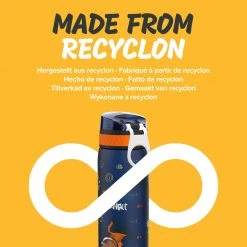 Water Bottles Ion8 Leak Proof Slim Water Bottle, BPA Free, Cat Astronaut, 600ml