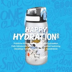Ion8 Leak Proof Kids' Water Bottle, BPA Free, Dogs, 400ml Water Bottles
