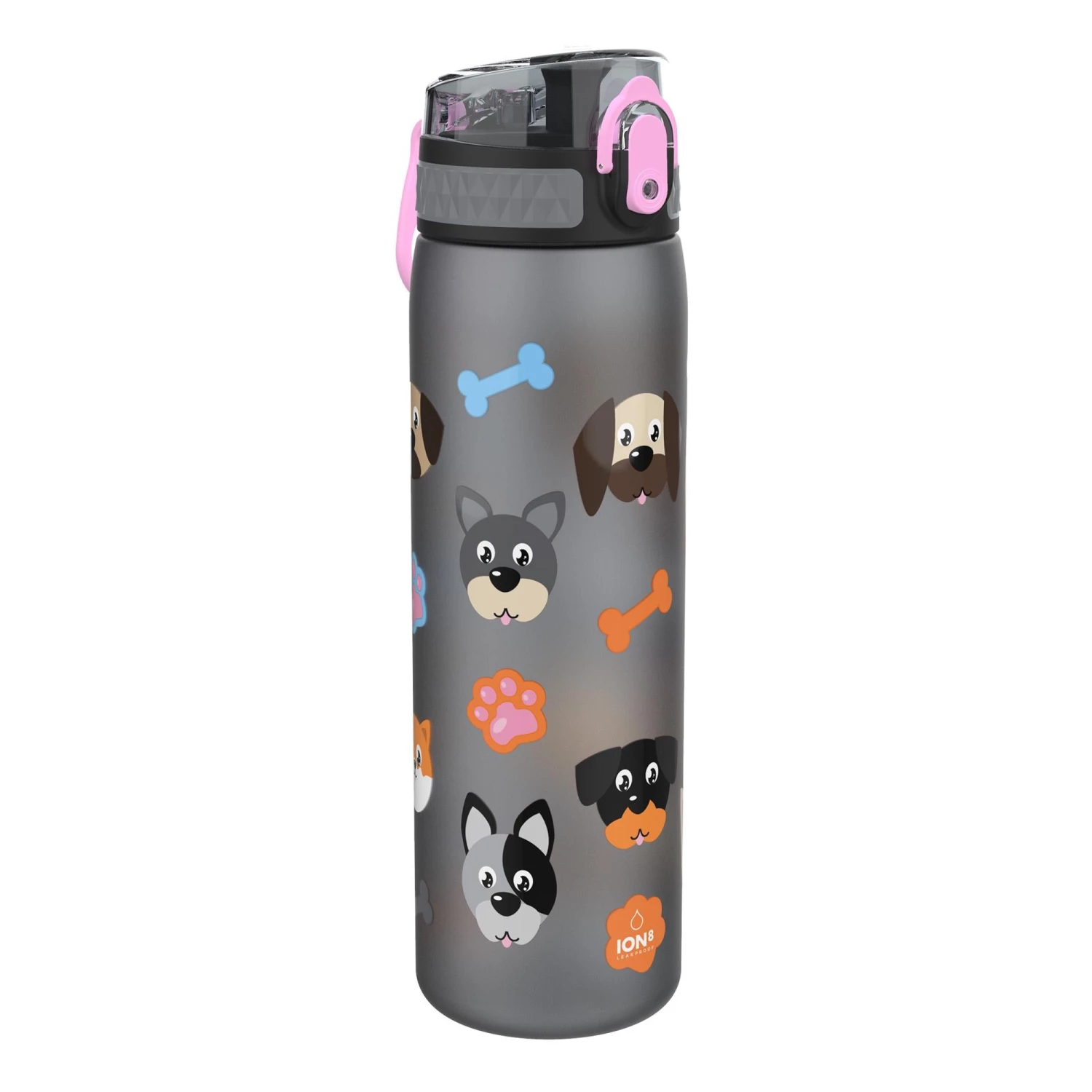 Ion8 Leak Proof Slim Water Bottle, BPA Free, Dogs, 600ml 1 Ion8 Leak Proof Slim Water Bottle, BPA Free, Dogs, 600ml