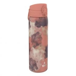 Ion8 Leak Proof Slim Water Bottle, Vacuum Insulated Steel, 500ml (17oz), Rose Floral