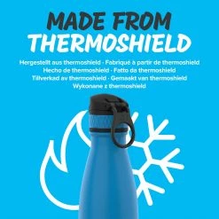 Water Bottles Ion8 Leak Proof Vacuum Insulated Stainless Steel Water Bottle, 500ml (17oz), Blue