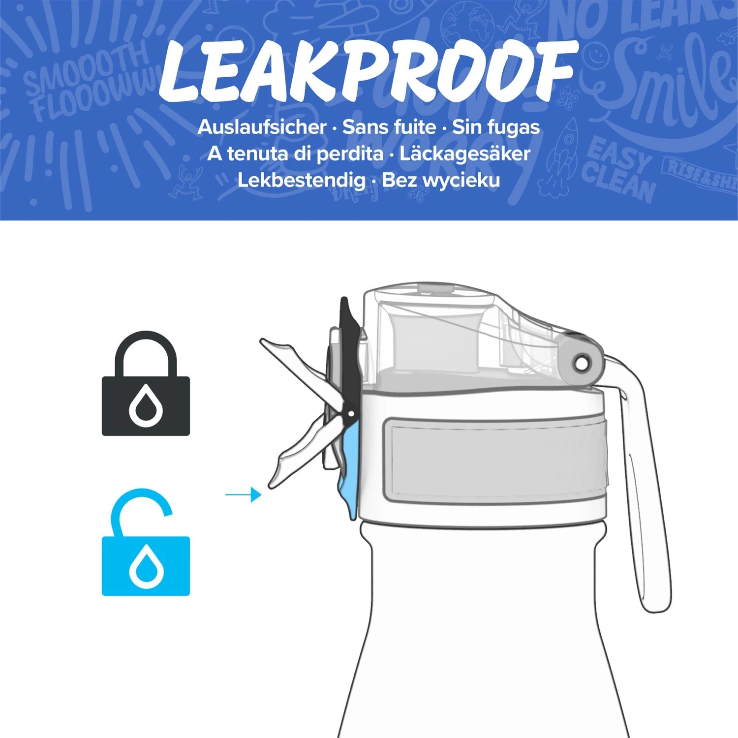 Ion8 Leak Proof Water Bottle, Vacuum Insulated Stainless Steel, 280ml (10oz), Navy 3 Ion8 Leak Proof Water Bottle, Vacuum Insulated Stainless Steel, 280ml (10oz), Navy