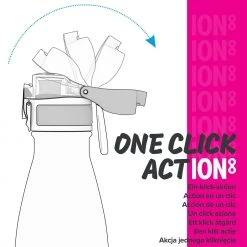 Ion8 Leak Proof Vacuum Insulated Stainless Steel Water Bottle, 500ml (17oz), Rouge Pink Water Bottles