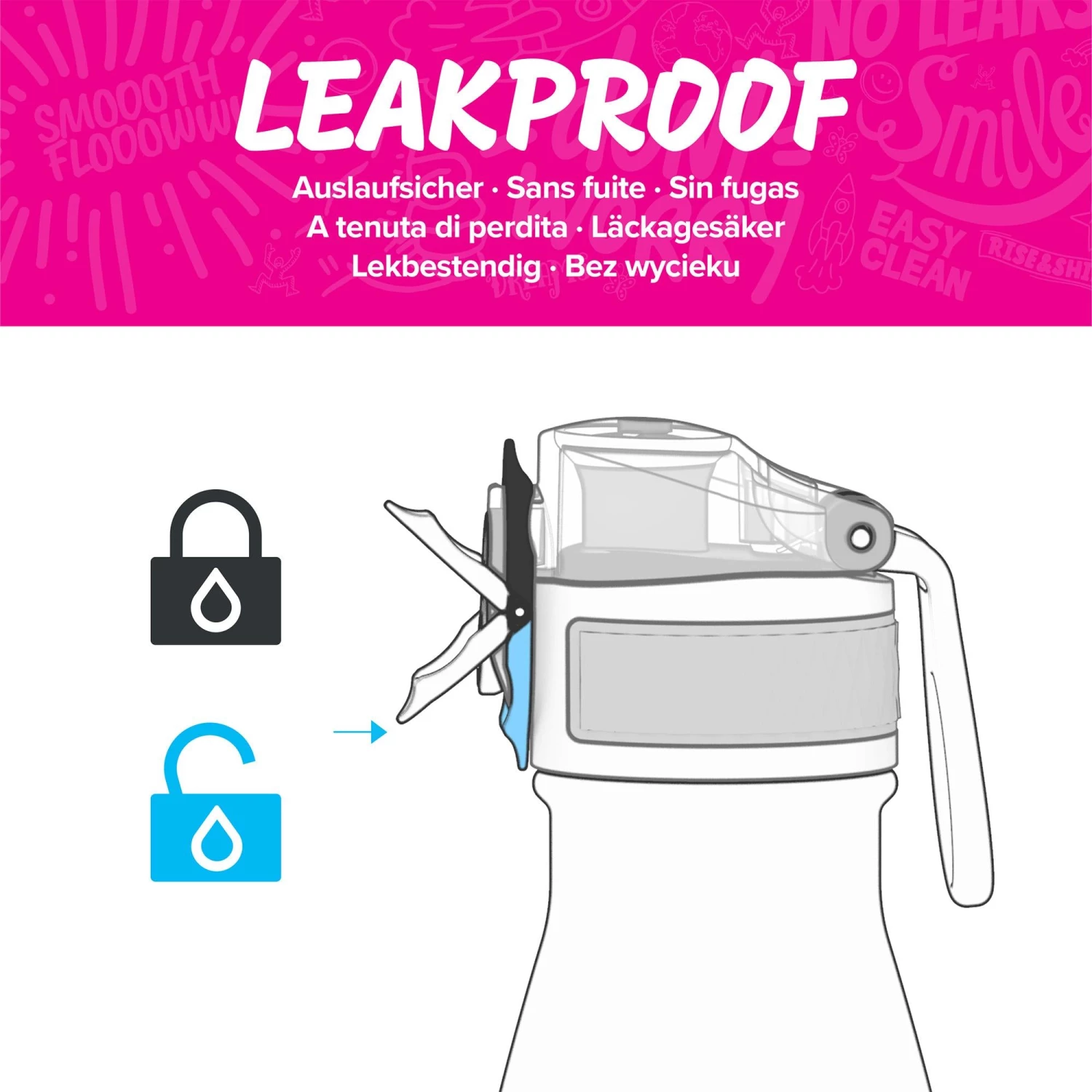 Ion8 Leak Proof Vacuum Insulated Stainless Steel Water Bottle, 500ml (17oz), Rouge Pink Water Bottles 3 Ion8 Leak Proof Vacuum Insulated Stainless Steel Water Bottle, 500ml (17oz), Rouge Pink Water Bottles