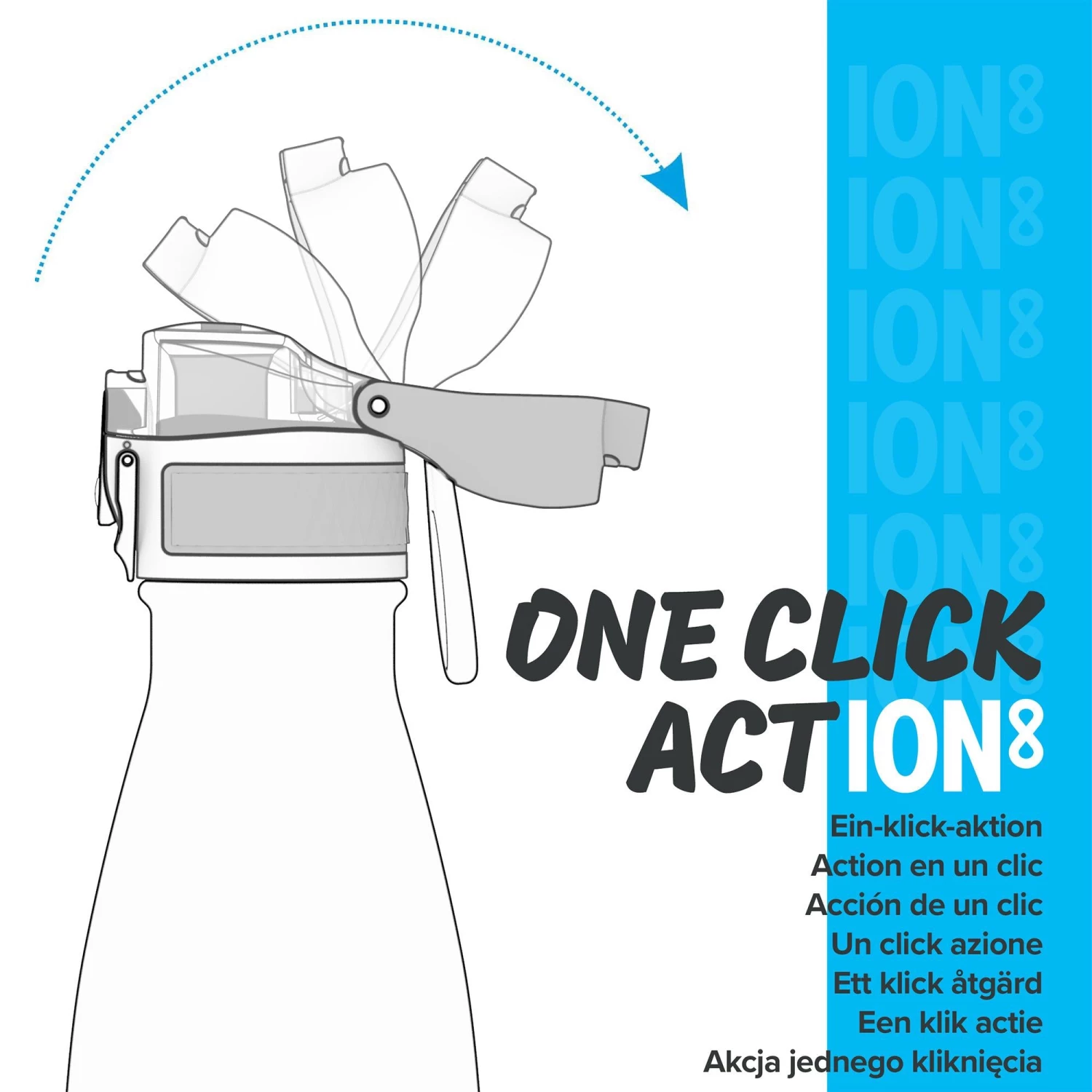 Ion8 Leak Proof Vacuum Insulated Stainless Steel Water Bottle, 500ml (17oz), Happy Earth 2 Ion8 Leak Proof Vacuum Insulated Stainless Steel Water Bottle, 500ml (17oz), Happy Earth