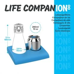 Water Bottles Ion8 Leak Proof Water Bottle, Vacuum Insulated Stainless Steel, 280ml (10oz), Blue