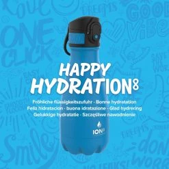 Water Bottles Ion8 Leak Proof Water Bottle, Vacuum Insulated Stainless Steel, 280ml (10oz), Blue