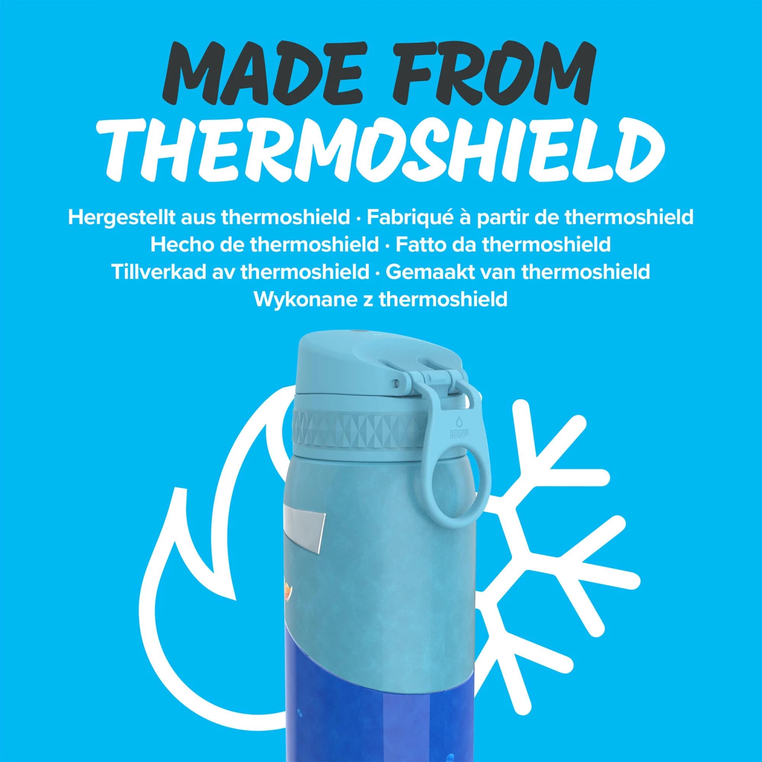 Water Bottles Ion8 Leak Proof Kids' Water Bottle, Vacuum Insulated Steel, 320ml (11oz), Whale Lighthouse 6 Water Bottles Ion8 Leak Proof Kids' Water Bottle, Vacuum Insulated Steel, 320ml (11oz), Whale Lighthouse