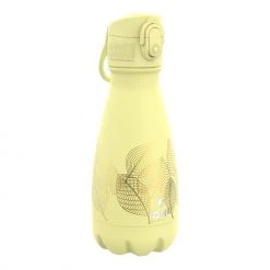 Water Bottles Ion8 Leak Proof Water Bottle, Vacuum Insulated Stainless Steel, 280ml (10oz), Yellow Floral