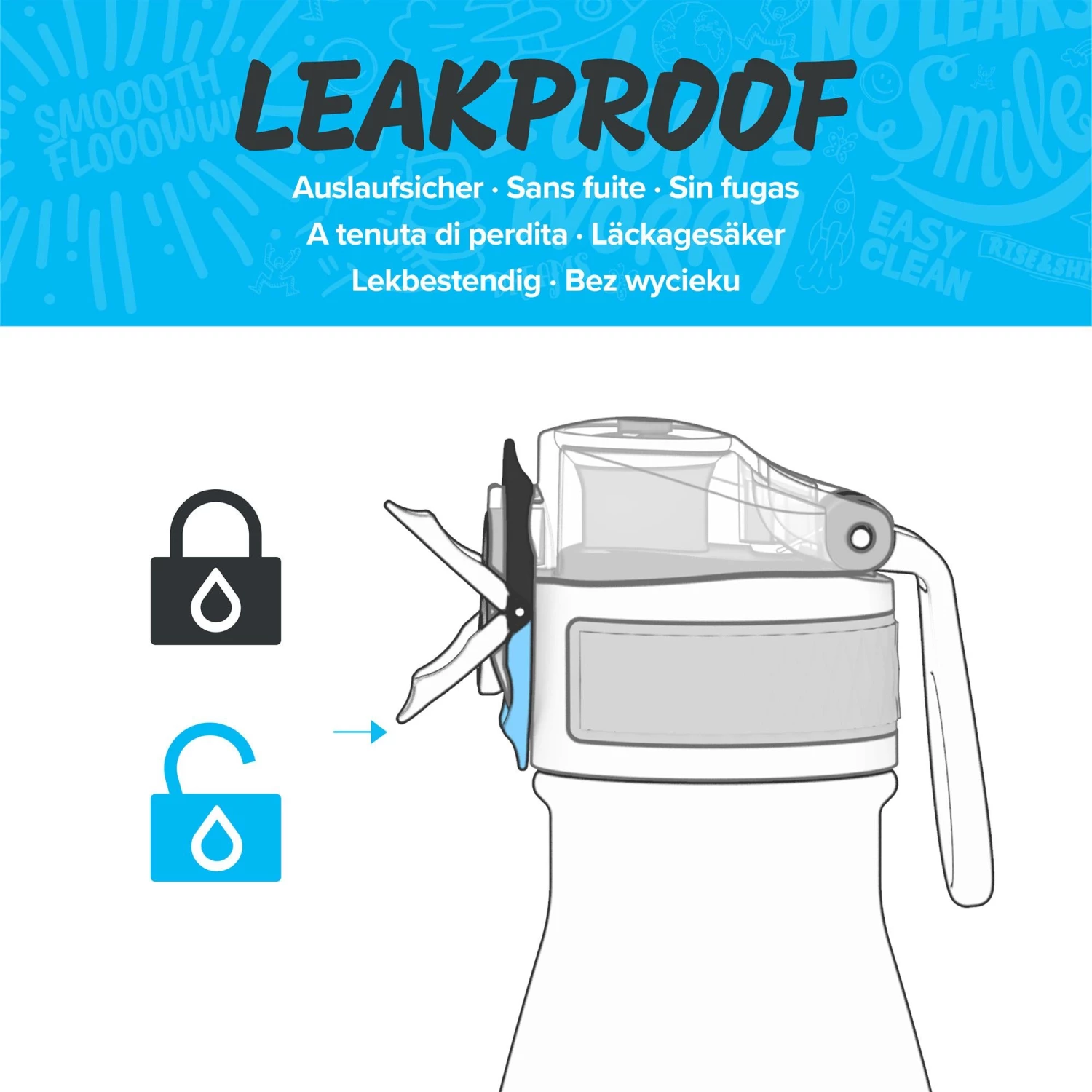 Water Bottles Ion8 Leak Proof Water Bottle, Vacuum Insulated Stainless Steel, 280ml (10oz), Our Planet 3 Water Bottles Ion8 Leak Proof Water Bottle, Vacuum Insulated Stainless Steel, 280ml (10oz), Our Planet