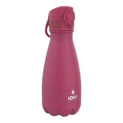 Water Bottles Ion8 Leak Proof Water Bottle, Vacuum Insulated Stainless Steel, 280ml (10oz), Rouge Pink
