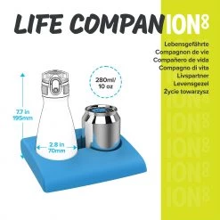 Ion8 Leak Proof Water Bottle, Vacuum Insulated Stainless Steel, 280ml (10oz), Ocean Turtle 10 Ion8 Leak Proof Water Bottle, Vacuum Insulated Stainless Steel, 280ml (10oz), Ocean Turtle