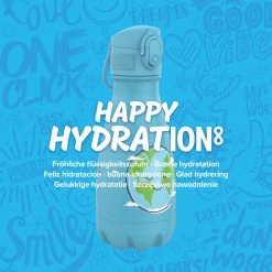 Ion8 Leak Proof Water Bottle, Vacuum Insulated Stainless Steel, 280ml (10oz), Happy Earth 13 Ion8 Leak Proof Water Bottle, Vacuum Insulated Stainless Steel, 280ml (10oz), Happy Earth