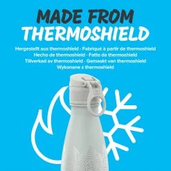 Water Bottles Ion8 Leak Proof Water Bottle, Vacuum Insulated Stainless Steel, 280ml (10oz), Pearl Blue Floral