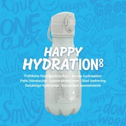 Water Bottles Ion8 Leak Proof Water Bottle, Vacuum Insulated Stainless Steel, 280ml (10oz), Pearl Blue Floral