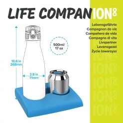 Ion8 Leak Proof Vacuum Insulated Stainless Steel Water Bottle, 500ml (17oz), Lily Pad Floral Water Bottles 10 Ion8 Leak Proof Vacuum Insulated Stainless Steel Water Bottle, 500ml (17oz), Lily Pad Floral Water Bottles