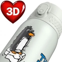 Ion8 Leak Proof Kids' Water Bottle, Vacuum Insulated Steel, 320ml (11oz), Our Planet