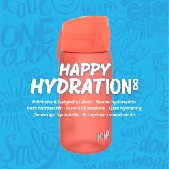 Ion8 Leak Proof Kids' Water Bottle, BPA Free, Coral, 400ml (13oz)