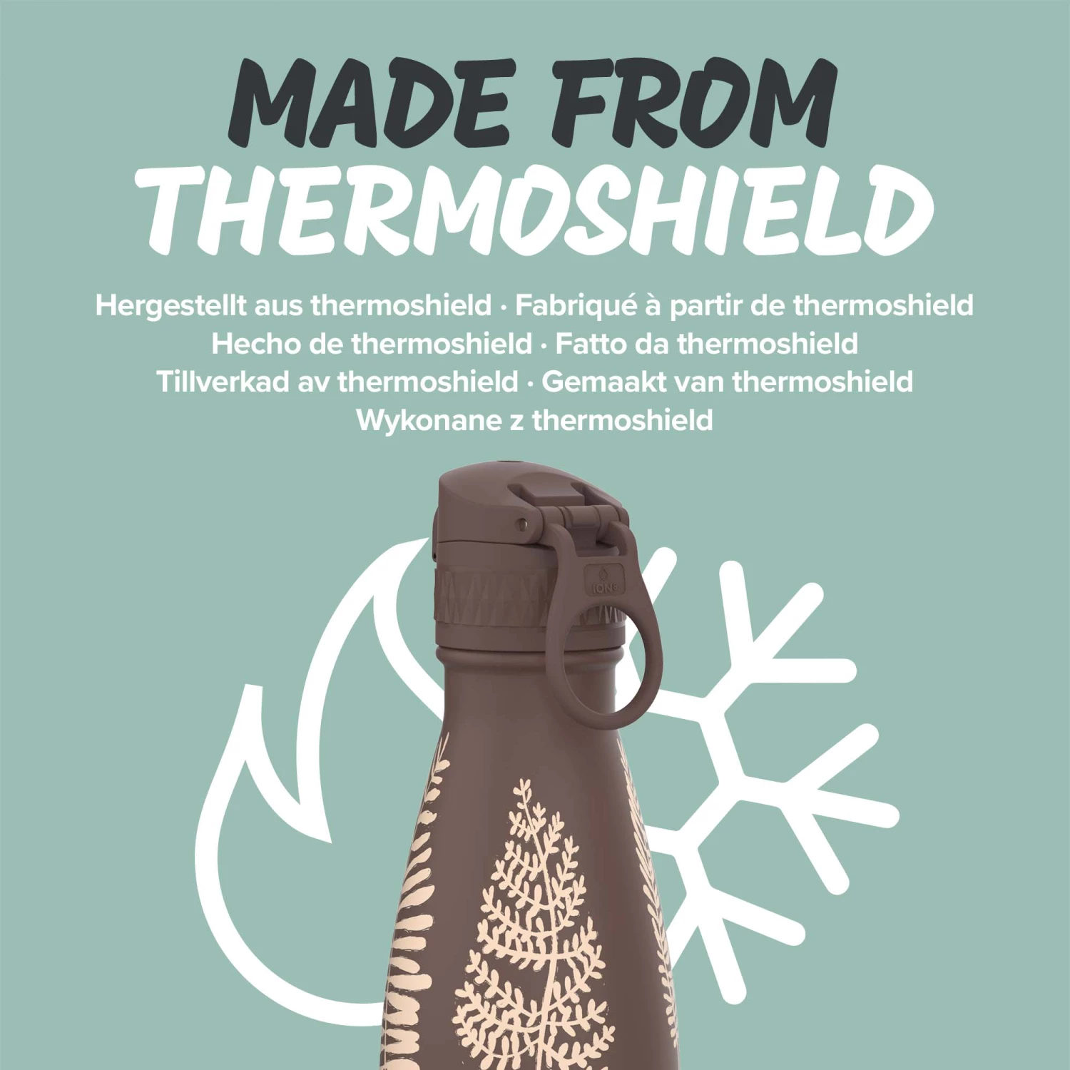 Ion8 Leak Proof Water Bottle, Vacuum Insulated, Chestnut Meadow Floral, 280ml 5 Ion8 Leak Proof Water Bottle, Vacuum Insulated, Chestnut Meadow Floral, 280ml