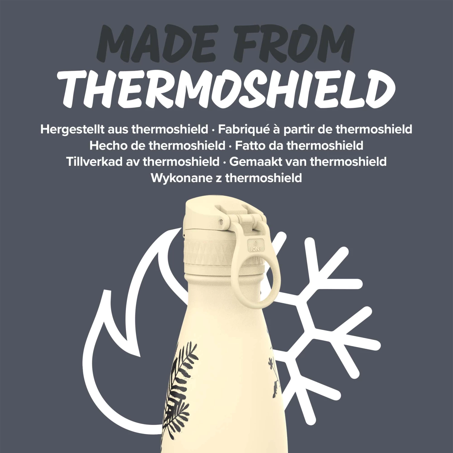 Ion8 Leak Proof Water Bottle, Vacuum Insulated, Tuberose Meadow Floral, 280ml Water Bottles 5 Ion8 Leak Proof Water Bottle, Vacuum Insulated, Tuberose Meadow Floral, 280ml Water Bottles