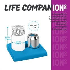 Ion8 Leak Proof Kids' Water Bottle, BPA Free, Pineapples, 400ml (13oz) Water Bottles