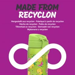 Ion8 Leak Proof Kids' Water Bottle, BPA Free, Pineapples, 400ml (13oz) Water Bottles