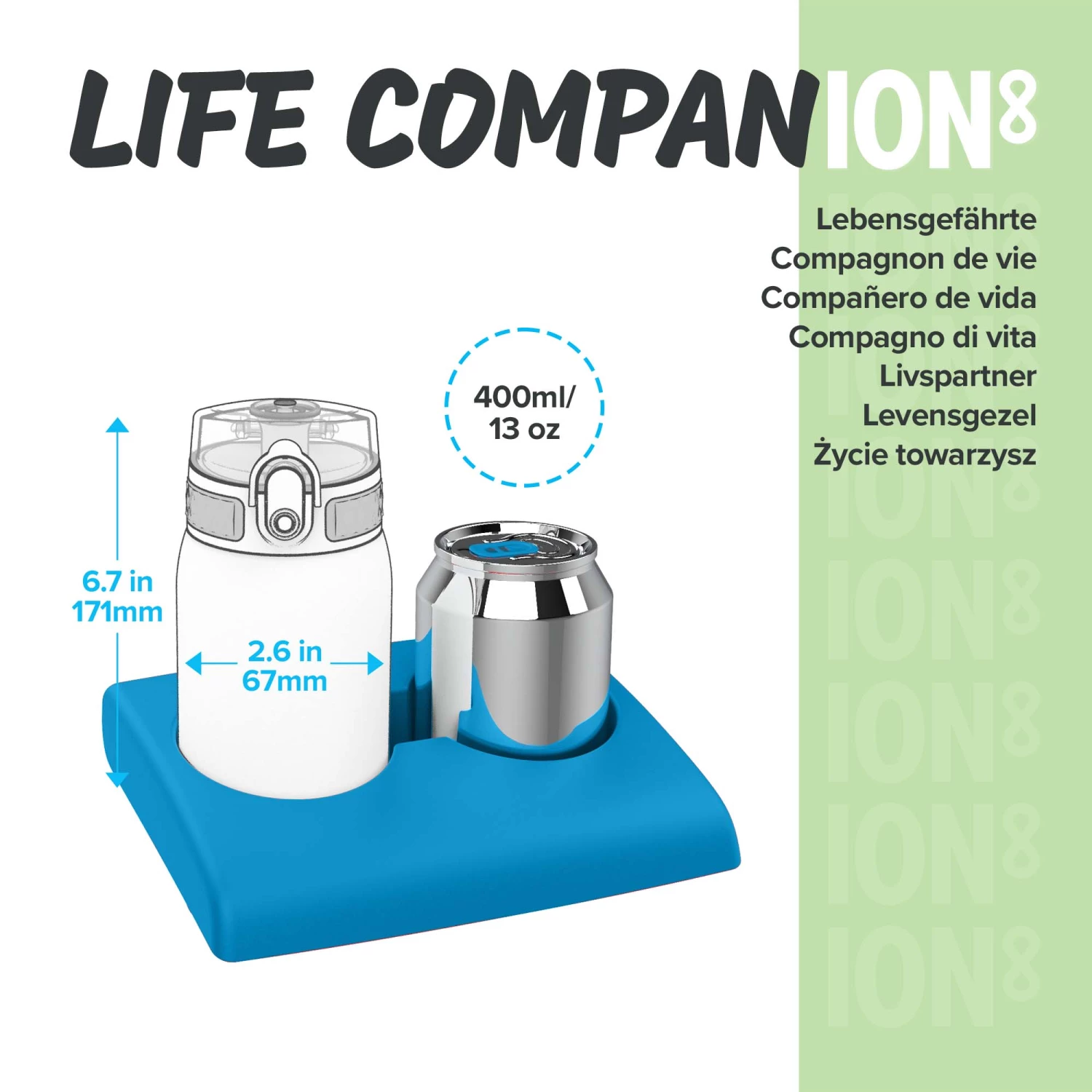 Ion8 Leak Proof Kids' Water Bottle, BPA Free, Blackberry, 400ml (13oz) Water Bottles 5 Ion8 Leak Proof Kids' Water Bottle, BPA Free, Blackberry, 400ml (13oz) Water Bottles