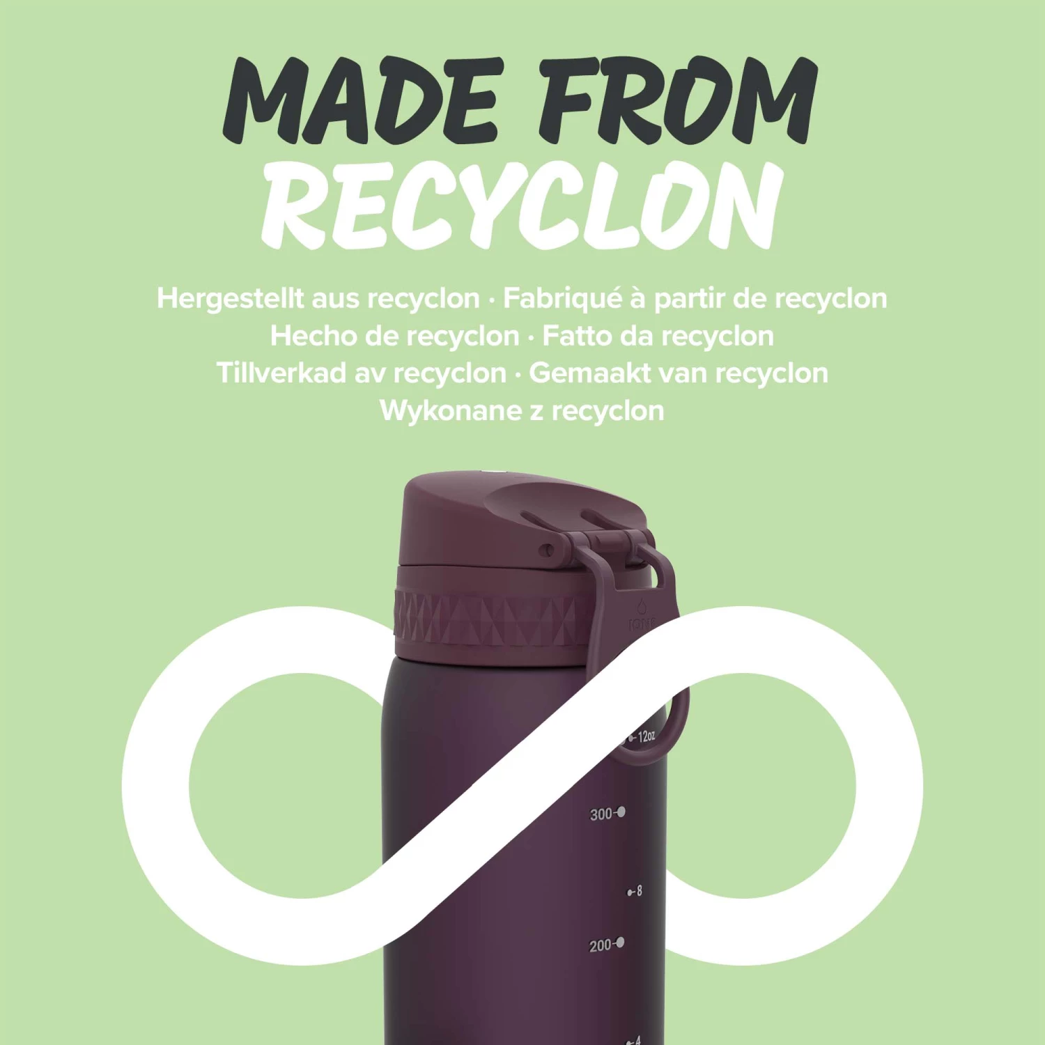 Ion8 Leak Proof Kids' Water Bottle, BPA Free, Blackberry, 400ml (13oz) Water Bottles 6 Ion8 Leak Proof Kids' Water Bottle, BPA Free, Blackberry, 400ml (13oz) Water Bottles