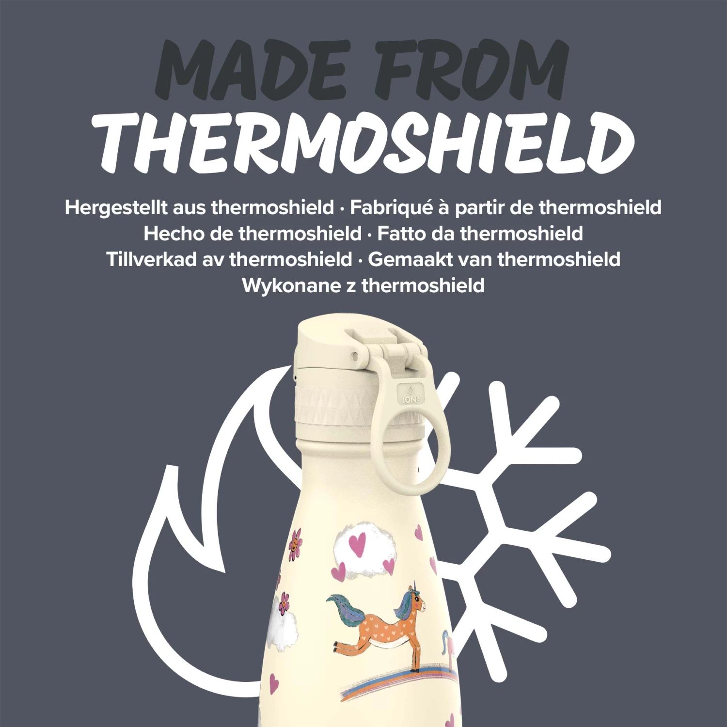 Water Bottles Ion8 Leak Proof Water Bottle, Vacuum Insulated, Unicorns, 280ml (10oz) 5 Water Bottles Ion8 Leak Proof Water Bottle, Vacuum Insulated, Unicorns, 280ml (10oz)