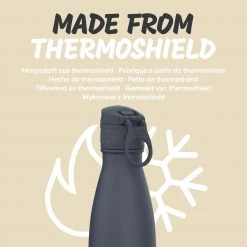 Water Bottles Ion8 Leak Proof Water Bottle, Vacuum Insulated, Ash Navy, 500ml (17oz) Mini Lid