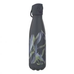 Ion8 Leak Proof Water Bottle, Vacuum Insulated, Dark Leaves, 500ml Mini Lid Water Bottles