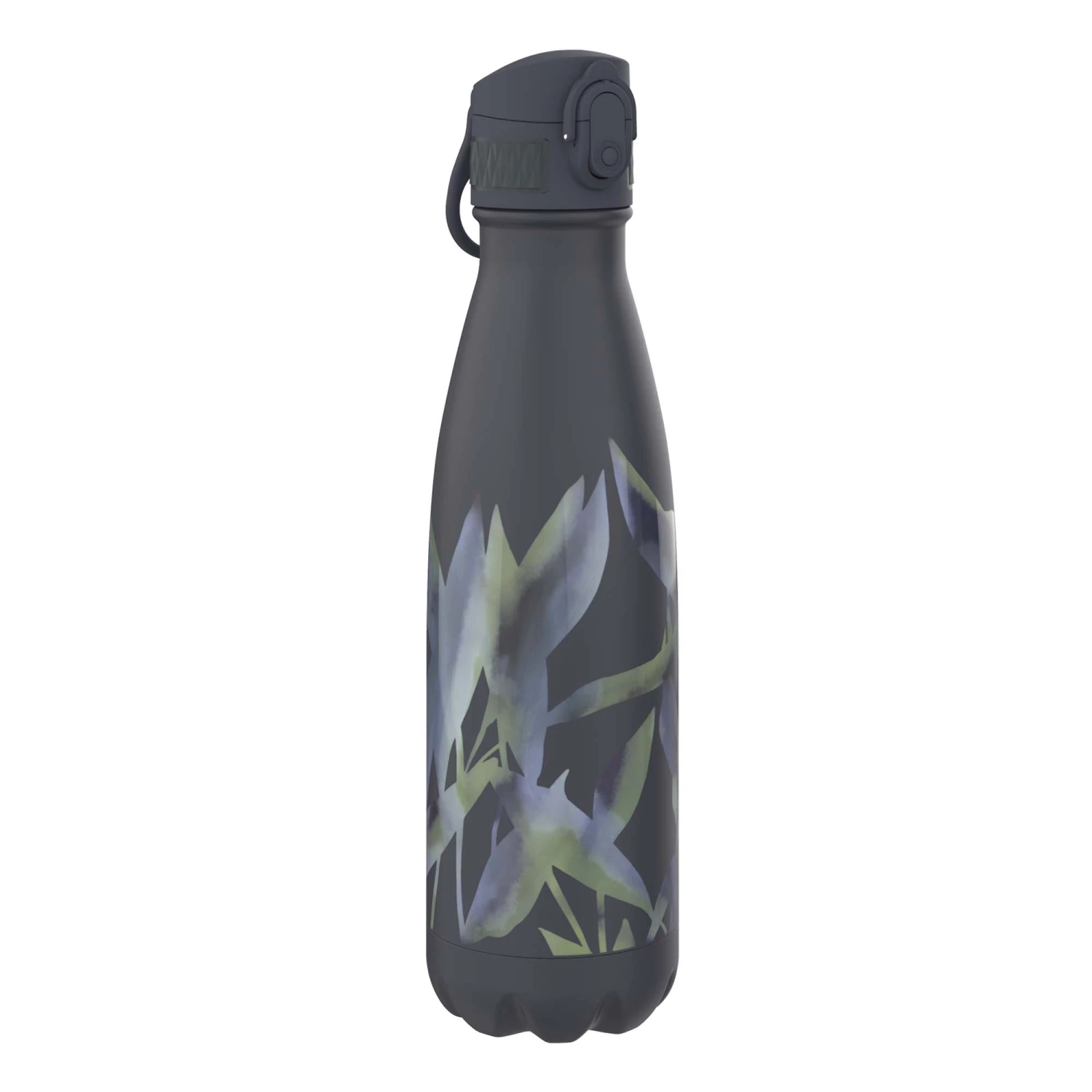 Ion8 Leak Proof Water Bottle, Vacuum Insulated, Dark Leaves, 500ml Mini Lid Water Bottles 1 Ion8 Leak Proof Water Bottle, Vacuum Insulated, Dark Leaves, 500ml Mini Lid Water Bottles