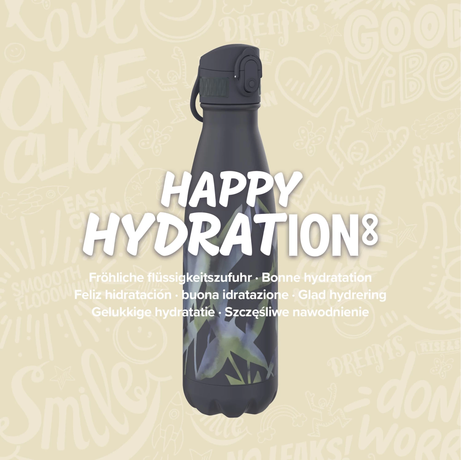 Ion8 Leak Proof Water Bottle, Vacuum Insulated, Dark Leaves, 500ml Mini Lid Water Bottles 7 Ion8 Leak Proof Water Bottle, Vacuum Insulated, Dark Leaves, 500ml Mini Lid Water Bottles