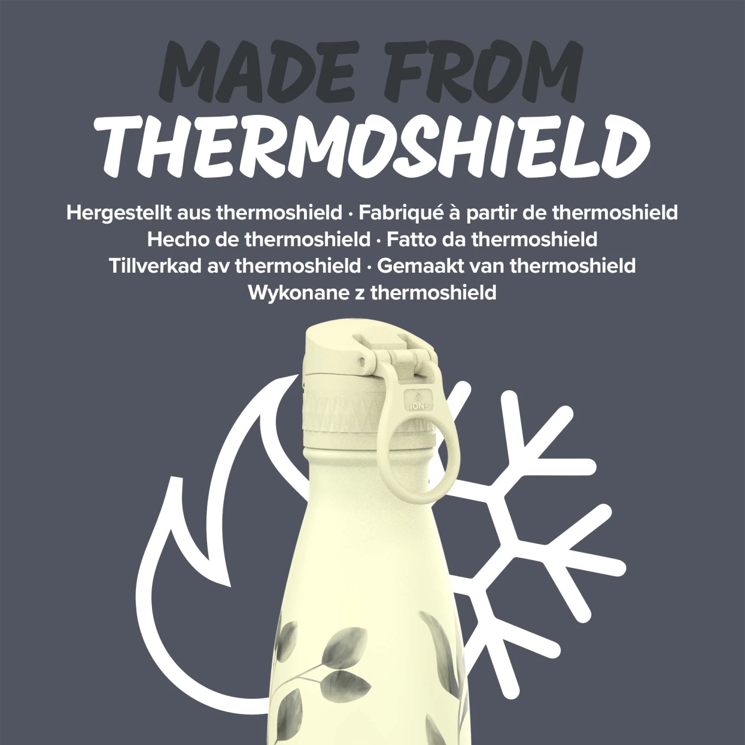 Water Bottles Ion8 Leak Proof Water Bottle, Vacuum Insulated, Floral, 500ml (17oz) Mini Lid 6 Water Bottles Ion8 Leak Proof Water Bottle, Vacuum Insulated, Floral, 500ml (17oz) Mini Lid