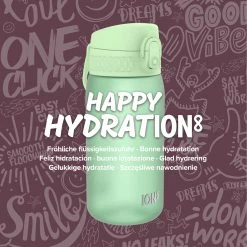 Ion8 Leak Proof Kids' Water Bottle, BPA Free, Surf Green, 400ml (13oz)
