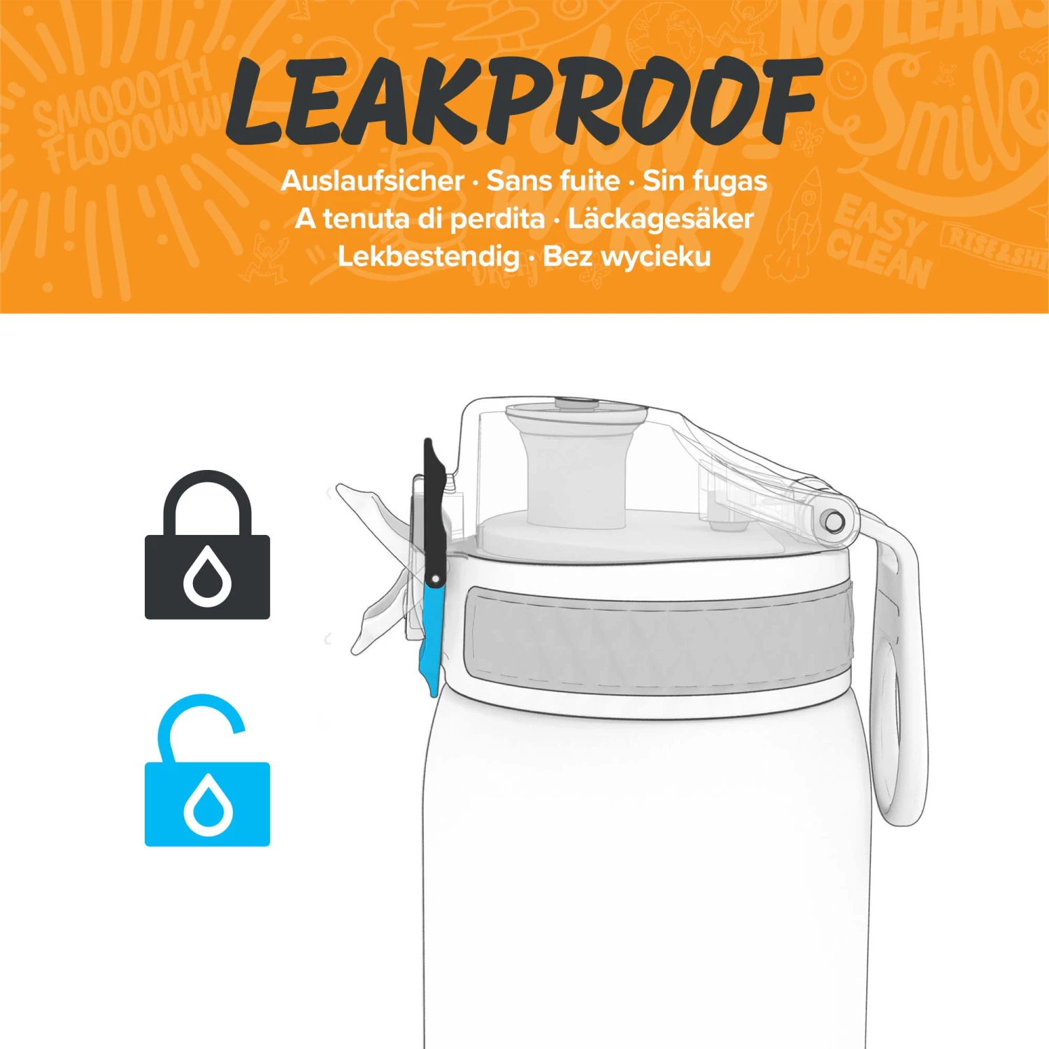 Ion8 Leak Proof Kids' Water Bottle, BPA Free, Frog Pond, 400ml (13oz) Water Bottles 3 Ion8 Leak Proof Kids' Water Bottle, BPA Free, Frog Pond, 400ml (13oz) Water Bottles