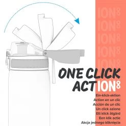 Ion8 Leak Proof Slim Water Bottle, BPA Free, Sonic Blue, 600ml (20oz)