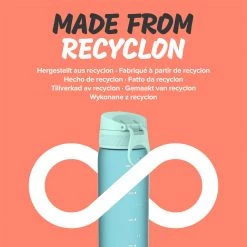 Ion8 Leak Proof Slim Water Bottle, BPA Free, Sonic Blue, 600ml (20oz)