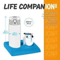 Ion8 Leak Proof Slim Water Bottle, Stainless Steel, SavethePlanet, 600ml (20oz) Water Bottles 13 Ion8 Leak Proof Slim Water Bottle, Stainless Steel, SavethePlanet, 600ml (20oz) Water Bottles