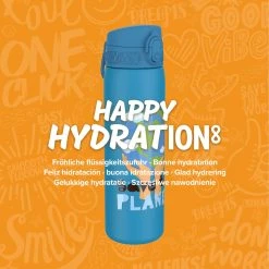 Ion8 Leak Proof Slim Water Bottle, Stainless Steel, SavethePlanet, 600ml (20oz) Water Bottles 16 Ion8 Leak Proof Slim Water Bottle, Stainless Steel, SavethePlanet, 600ml (20oz) Water Bottles