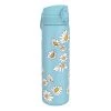 Ion8 Leak Proof Slim Water Bottle, Stainless Steel, Daisies, 600ml (20oz) Water Bottles